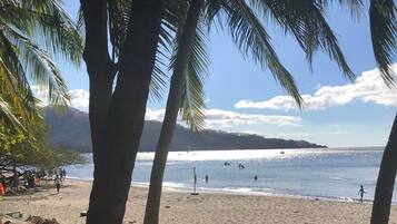 Sun-loungers, beach towels