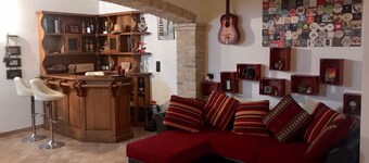 Modern open space tavern, with shared garden use