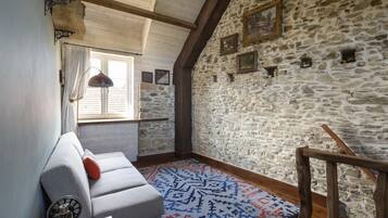 Smart TV, chimenea, videojuegos y reproductor de DVD