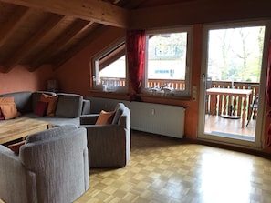 Blick von der Unterkunft