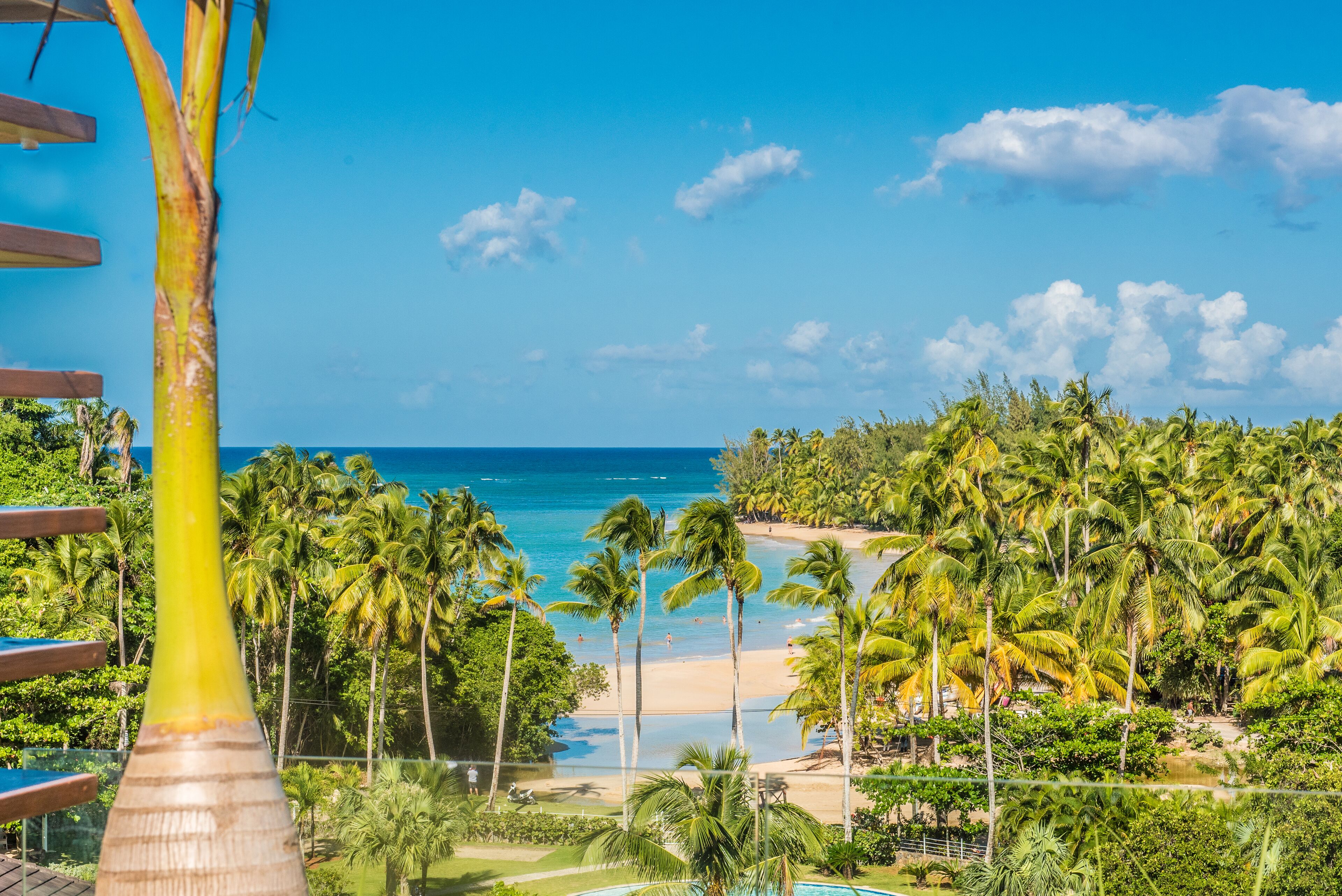 On the beach, beach towels