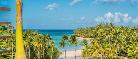 On the beach, beach towels