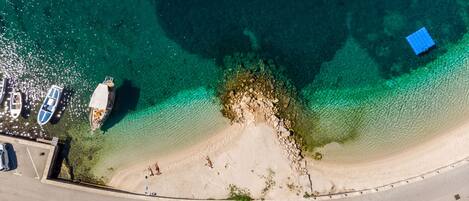Beach nearby, sun-loungers