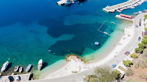 Beach nearby, sun-loungers