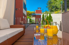 Property grounds - VILLA ARYA with private heated pool, gym, sauna, roof hot tub near the sea. (Podstrana)