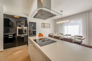 Dining - VILLA ARYA with private heated pool, gym, sauna, roof hot tub near the sea. (Podstrana)