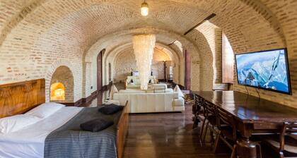 Castle in the old city armory room