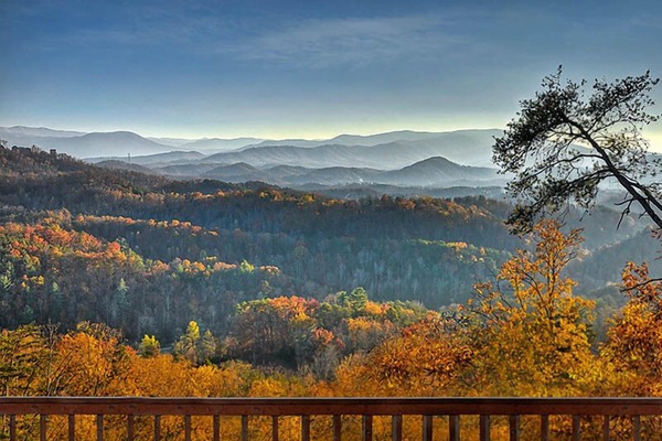 Gorgeous view from all decks. View Dollywood fireworks off deck.