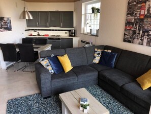 Télévision, lecteur de DVD, livres, vidéothèque