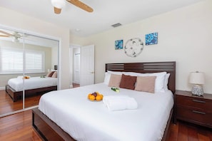 4 bedrooms, iron/ironing board, travel crib, WiFi