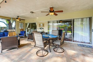 Outdoor dining - 3 Mi to Beach: Prime Largo Home w/ Pool! (Largo)