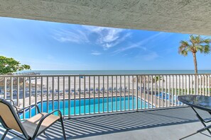 A heated pool - Sea Oats 103 is a Silver 3 - bedroom 2 bath Gulf Front Condo (Redington Shores)