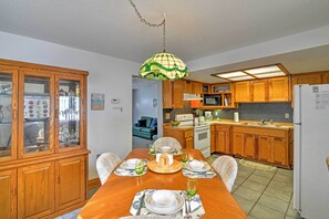 Dining Space | Dishware & Flatware Provided | Radio w/ Bluetooth