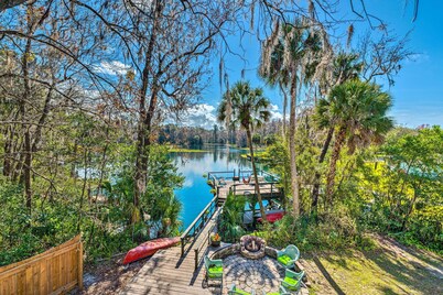 Dock & Kayaks: Riverfront Dunnellon Home!