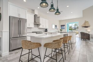 Fridge, microwave, oven, stovetop - Pearl Cottage Private Heated Pool Home! Newly renovated book today! (Palm Coast)