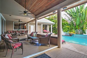 A heated pool