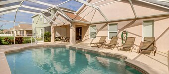 Lovely Getaway in Danforth Lakes with Private Pool and Tree-Lined Lanai