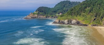 Acogedor agradable para perros casa con vistas al mar y una ubicación fantástica!