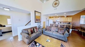 TV, fireplace - Saddle Creek - 3A1, 3 Bedroom 2 and a Half Bath Condo (Moab)