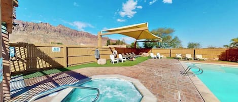 A heated pool