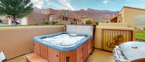 Bain à remous extérieur