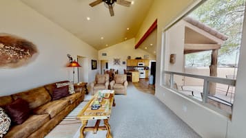 TV, fireplace, DVD player