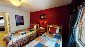 2 chambres, fer et planche à repasser, accès au Wi-Fi (inclus)