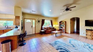 Smart TV, fireplace, offices