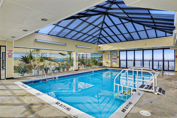 Indoor pool, a heated pool