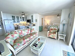 Smart TV, DVD player, books