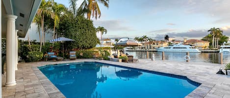 A heated pool