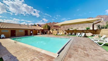 A heated pool