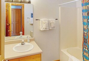 Hair dryer, towels