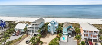 * WINTER SPECIALS * 5 Slaapkamer / 4. 5 Bath, Gulf Front Home op Cape San Blas