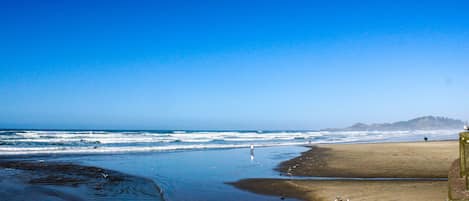 Vlak bij het strand