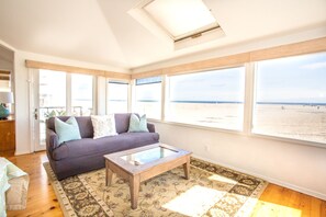 Smart TV, fireplace - Largest Oceanfront Rental in Newport Beach - Right on Boardwalk (Newport Beach)