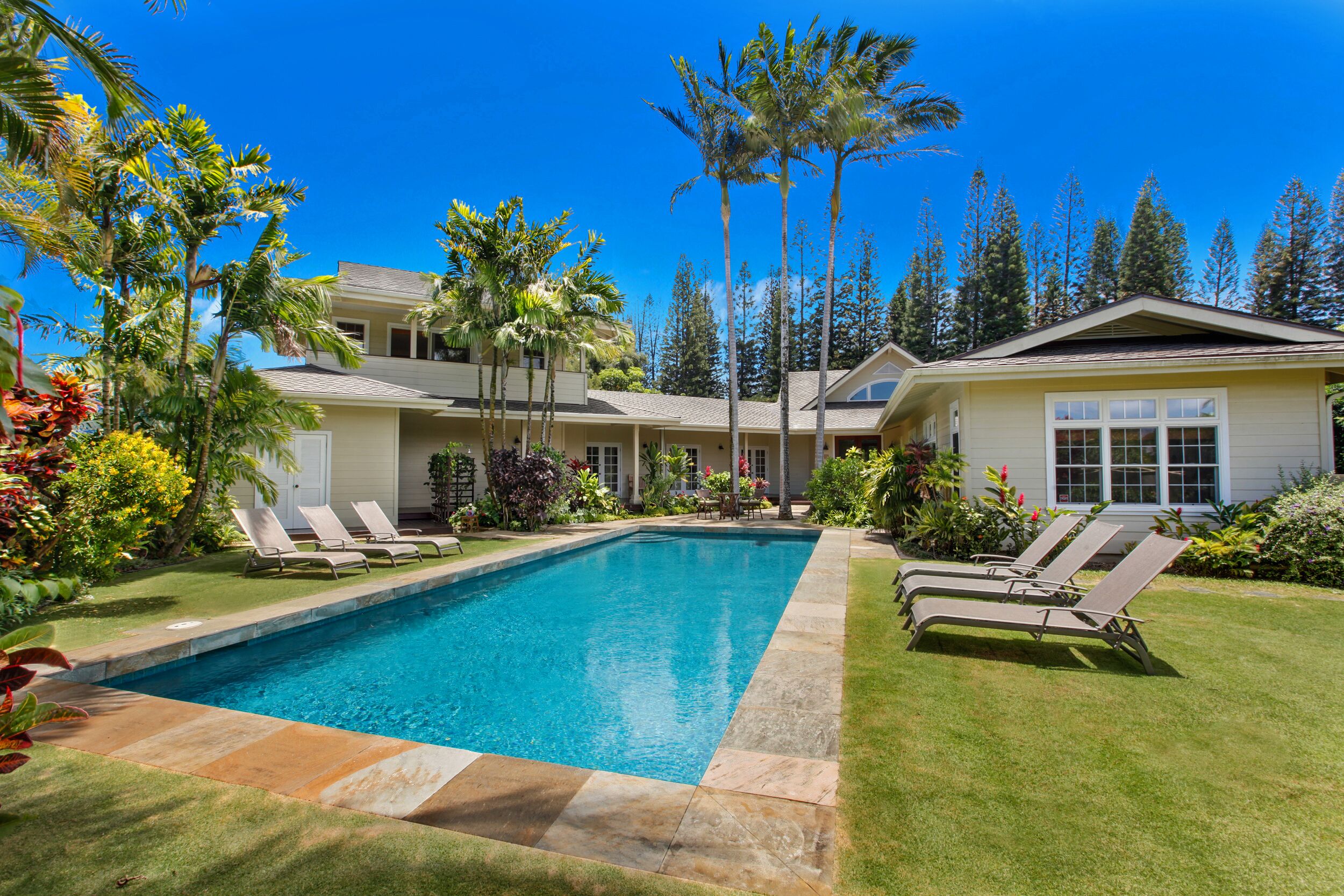 Hidden retreat in Princeville, on the north shore of Kauai.