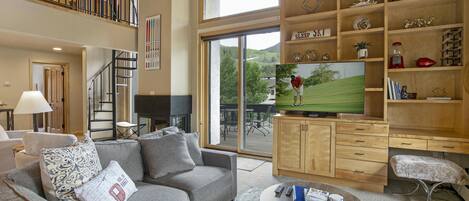 TV, fireplace, DVD player