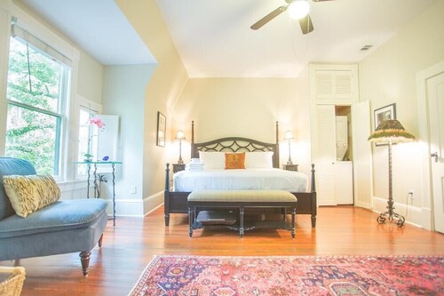 Top Floor Row Home Looking Out Over Forsyth Park by Lucky Savannah