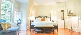 Top Floor Row Home Looking Out Over Forsyth Park by Lucky Savannah