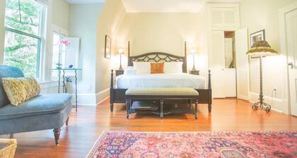 Top Floor Row Home Looking Out Over Forsyth Park by Lucky Savannah