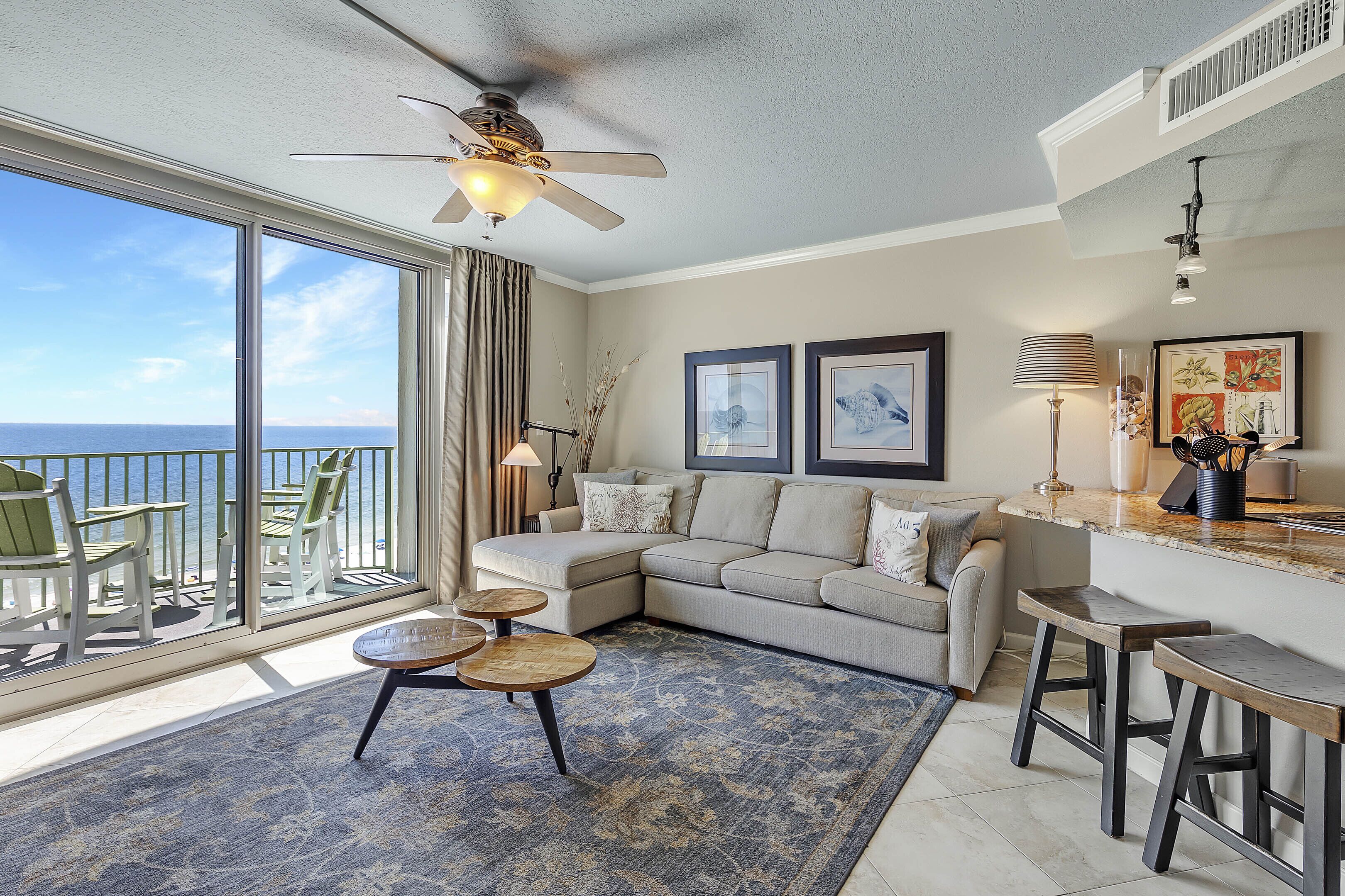 Perdido Towers West 907- Beach Front View from Terrace and Coastal Interior!