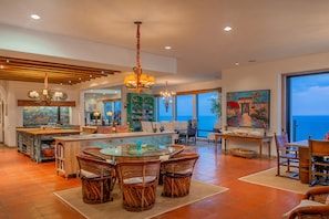 Dining - Cliffside Oceanfront Villa w/ Cook, Pool, Hot tub, Spa, Sauna & Panoramic Views (Cabo San Lucas)