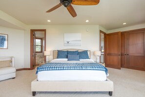6 bedrooms, free WiFi, bed sheets - Family house near Hanalei with ocean views (Princeville)
