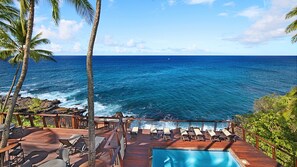 Pool - Poipu Palms #203 By Parrish Kauai: pristine, updated oceanfront gem w/ sunsets & (Koloa)