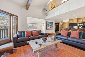 Télévision, cheminée, lecteur de DVD