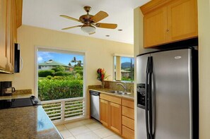 Fridge, microwave, oven, stovetop - Shells At Poipu, lovely home, short walk to beach (Poipu)