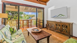 Nihi Kai Villas at Poipu #300 - Ocean View Living Room - Parrish Kauai