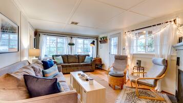 电视、DVD 播放器、书、影片库