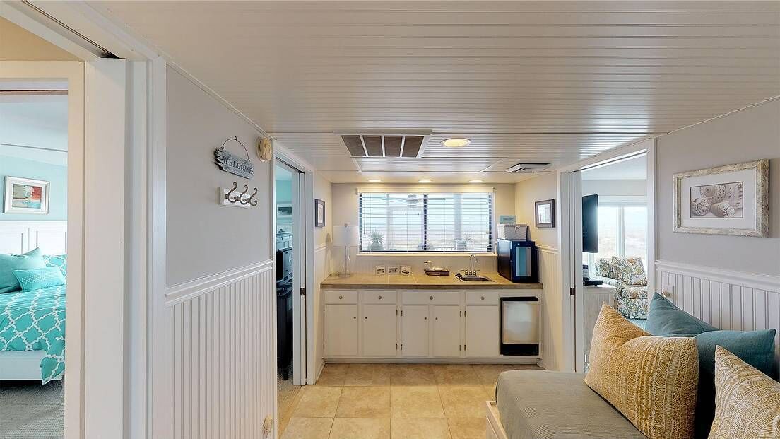 Oceanfront 1st floor condo with direct beach access from private porch